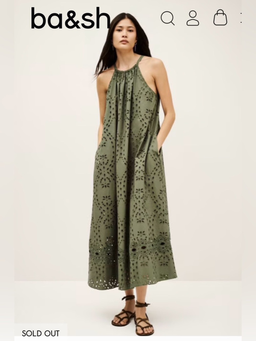 NWT Ba&sh Organic Cotton Bonie Dress, M